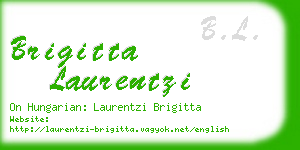 brigitta laurentzi business card